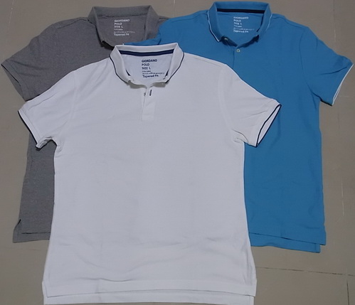 GIORDANO POLO size L ของแท้ 3ตัว 3สี ขาว ฟ้า เทา มือสองแต่สภาพดี