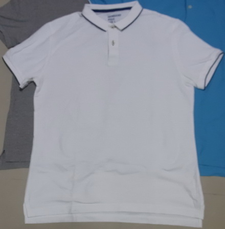 GIORDANO POLO size L ของแท้ 3ตัว 3สี ขาว ฟ้า เทา มือสองแต่สภาพดี
