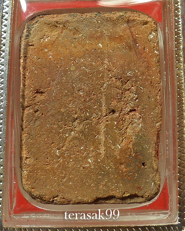 พระหลวงพ่อขัน วัดนกกระจาบ พิมพ์แซยิด เนื้อดิน เลี่ยมเงินพร้อมใช้