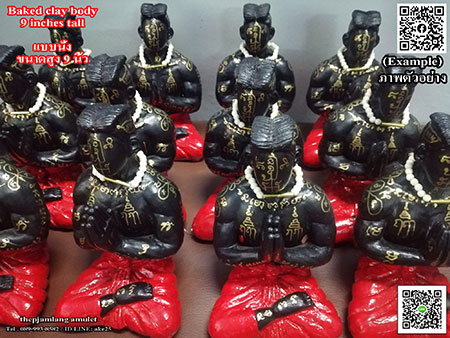 หุ่นพยนต์ปราบไพรี ขนาดบูชา (แบบนั่ง) สูง 9 นิ้ว หลวงปู่อิ่ม วัดทุ่งนาใหม่ ปี 2566