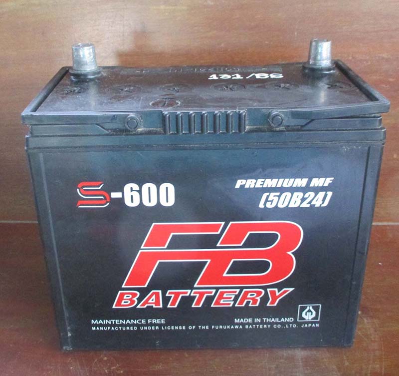 แบตเตอรี่มือสองสภาพดี FB s-600  12v 45A  ขั้ว L