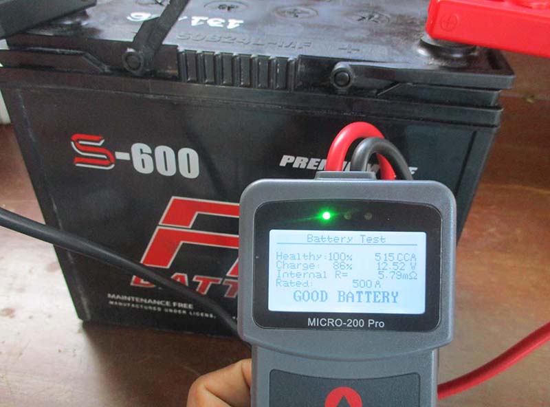 แบตเตอรี่มือสองสภาพดี FB s-600  12v 45A  ขั้ว L