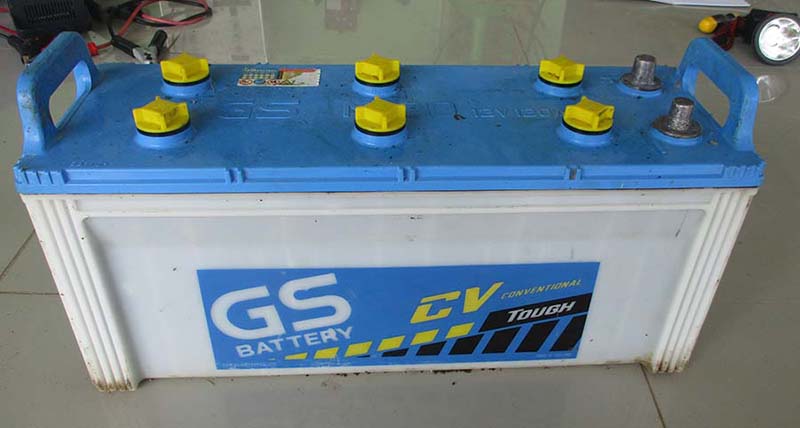 แบตเตอรี่FBมือสอง สภาพดี ขนาด12v 120 A