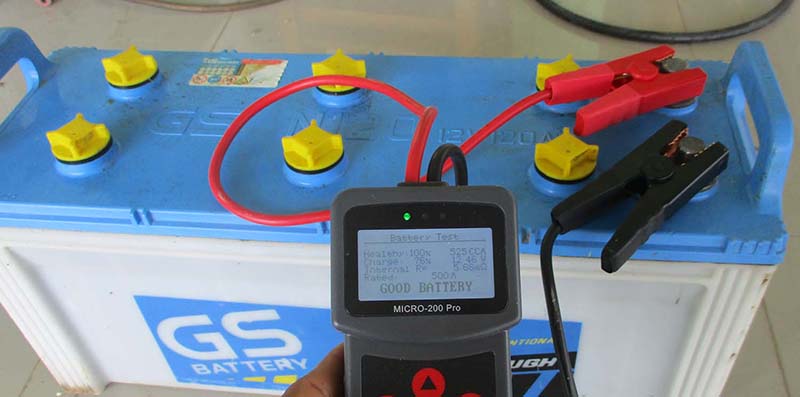 แบตเตอรี่FBมือสอง สภาพดี ขนาด12v 120 A