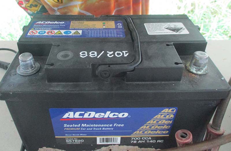แบตเตอรี่มือสอง Acdelco สภาพดี 12V 70 A ขั้วL