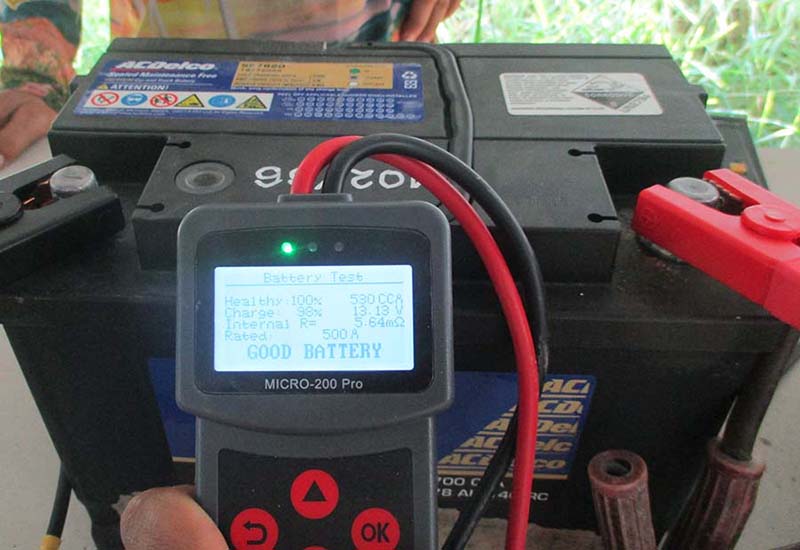 แบตเตอรี่มือสอง Acdelco สภาพดี 12V 70 A ขั้วL