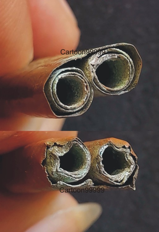 ตะกรุดเมตตาคู่ ครูบาวัง วัดบ้านเด่น จ.ตาก ยุคต้น จารยันต์แบบโบราณของชาวล้านนาครับ