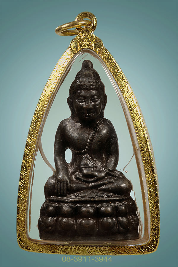 พระกริ่งโสฬส หลวงปู่ทิมร่วมเสก เลี่ยมจับขอบทอง ปี 2515