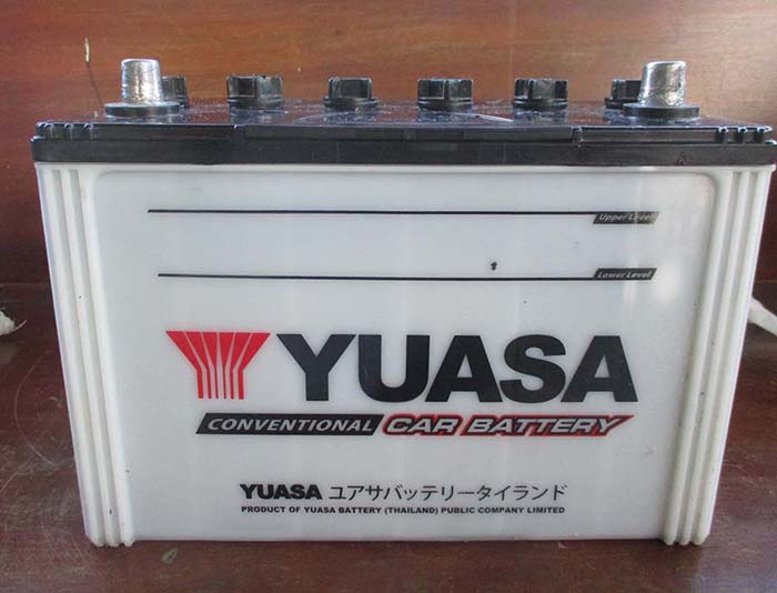 แบตมือสอง  YUASA 105D31L  ขั้ว L   90 แอมป์   สภาพเหมือนใหม่