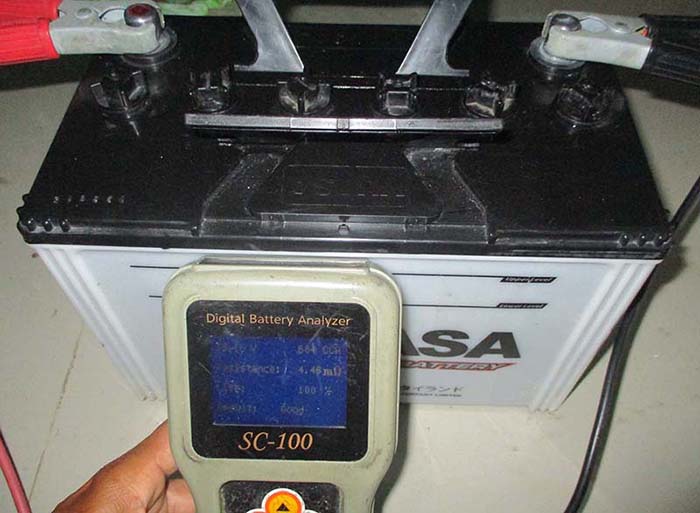 แบตมือสอง  YUASA 105D31L  ขั้ว L   90 แอมป์   สภาพเหมือนใหม่