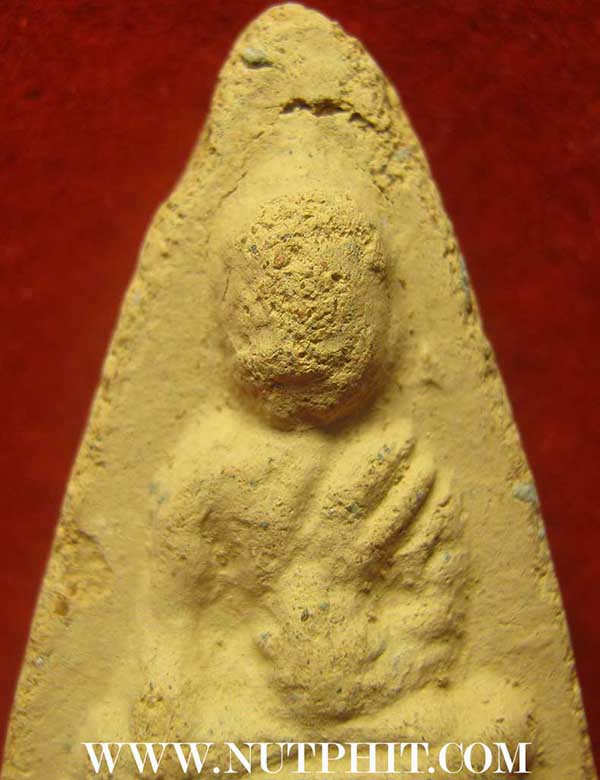 พระพุทโธน้อย แม่ชีบุญเรือน พิมพ์ใหญ่ หลังเรียบ+บัตรรับรองพระแท้*153