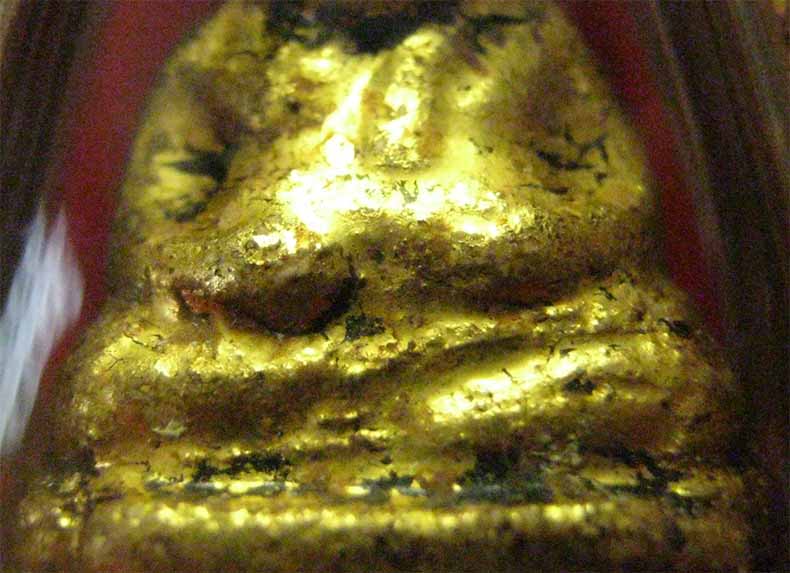 พระสังกัจจายน์เจ้าคุณศรี วัดสุทัศน์ พ.ศ.๒๔๘๕ ลงรักปิดทองเลี่ยมทองโบราณ+บัตรรับรองพระแท้*ส206