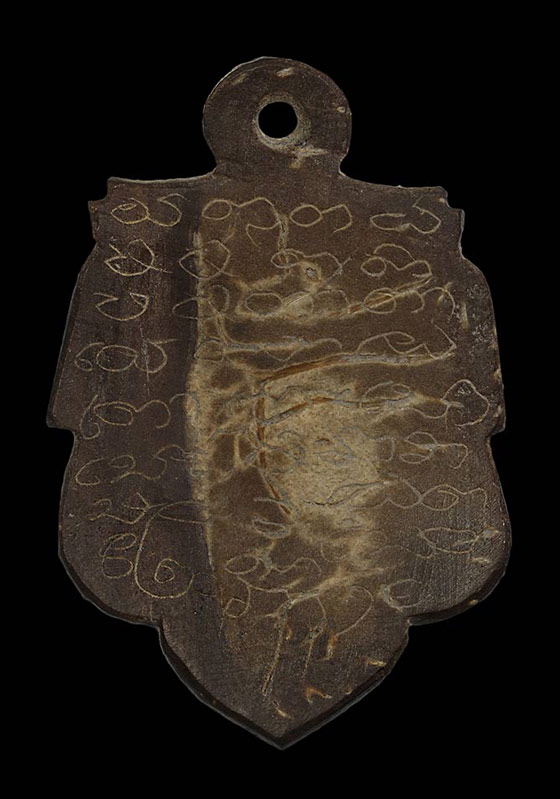 พระราหูกะลาแกะ ศิลป์หน้าเทพ(ลายเหนือดาว) สายวัดศีรษะทอง จ.นครปฐม