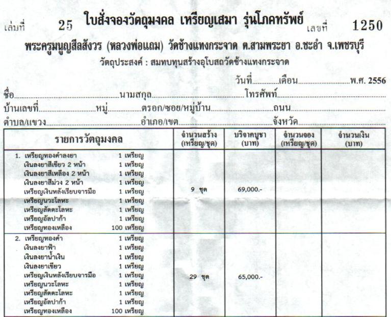 เหรียญหลวงพ่อแถม วัดช้างเเทงกระจาด เพชรบุรี ปี2555เลข155 เนื้อนวโลหะหลังเรียบจารมือ(กรรมการ)+กล่อง