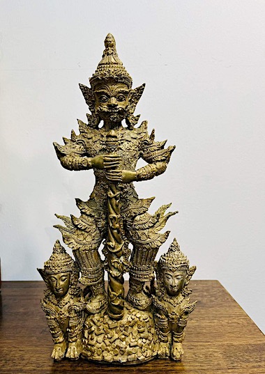 ท้าวเวสสุวรรณ หน้ายักษ์ วัดโพธิ์ประสาท นครสวรรค์ ปี2565