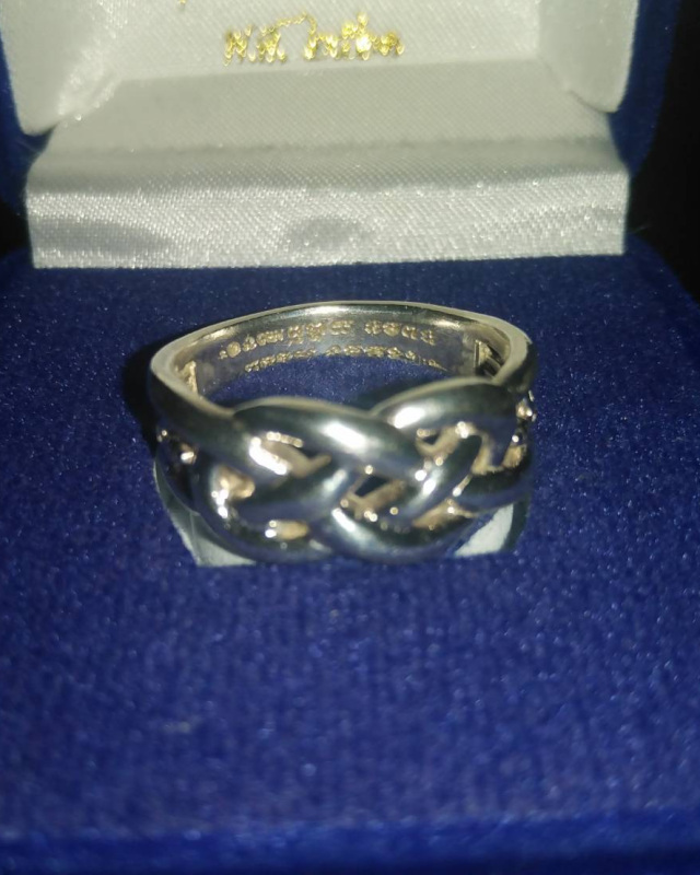 แหวนเนื้อเงินลายพิรอดไข่วัด​เจดีย์​