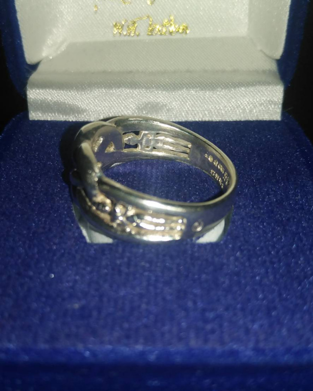 แหวนเนื้อเงินลายพิรอดไข่วัด​เจดีย์​