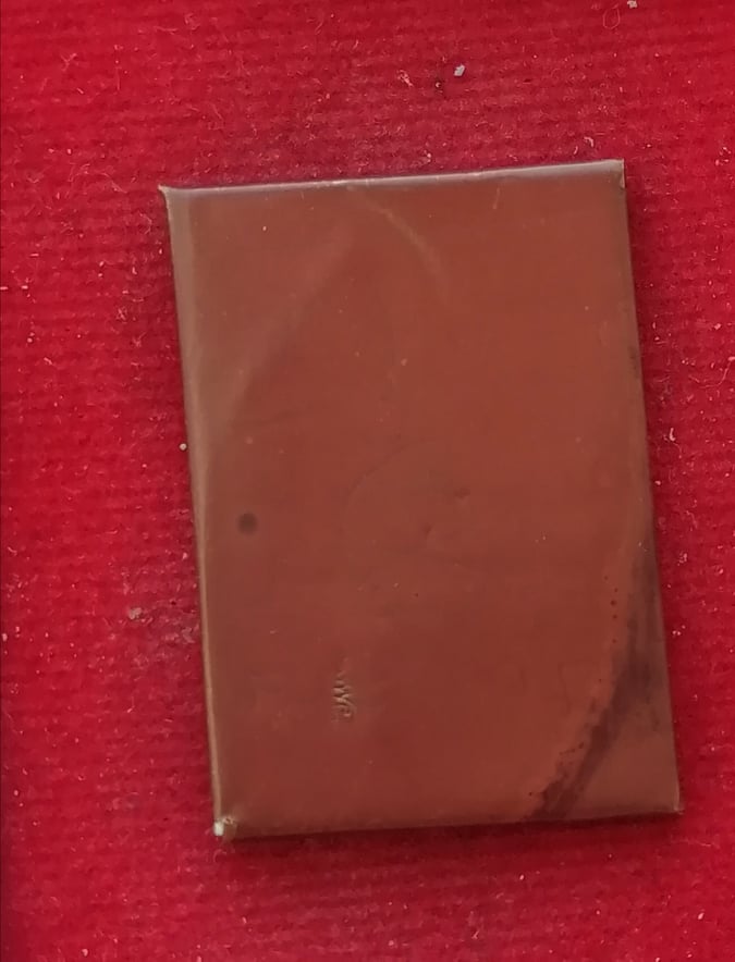 รูปถ่าย อัดกระจก หลวงพ่อพร้า วัดโคกดอกไม้สวยๆตอกโค๊ตหน้าหลัง