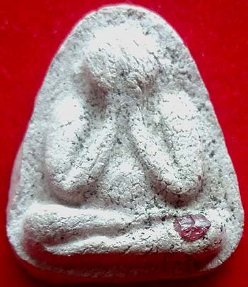 *พระปิดตาวัดยายร้า ระยอง ปี๒๕๑๖ เนื้อเทาโรยตะไบฝังพลอยเสก หลวงปู่ทิม อิสริโก วัดละหารไร่*