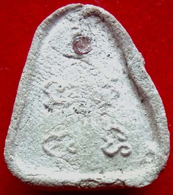 *พระปิดตาวัดยายร้า ระยอง ปี๒๕๑๖ เนื้อเทาโรยตะไบฝังพลอยเสก หลวงปู่ทิม อิสริโก วัดละหารไร่*