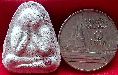 *พระปิดตาวัดยายร้า ระยอง ปี๒๕๑๖ เนื้อเทาโรยตะไบฝังพลอยเสก หลวงปู่ทิม อิสริโก วัดละหารไร่*