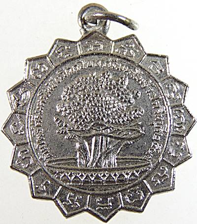 เหรียญต้นโพธิ์ศรีมหาโพธิ์ จังหวัดปราจีนบุรี ปี 2503 พิธีใหญ่ ลพ.เส็ง/ลป.ทิมร่วมปลุกเสก