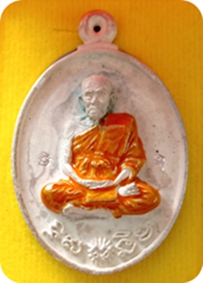 เคาะเดียวแดงเหรียญหล่อ เจ้าสัว ๙๙ เบอร์ ๔ หลวงพ่อพัฒน์ วัดห้วยด้วน ..เนื้อเงินลงยา สร้าง 89