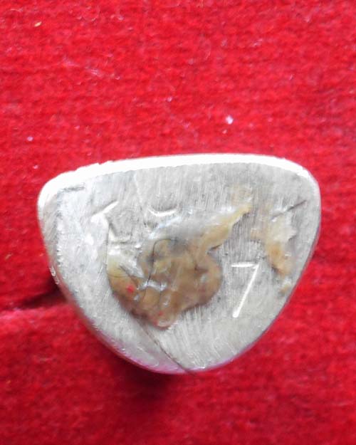 รูปหล่อโบราณหลวงปู่เพียร วิริโย วัดป่าหนองกอง จังหวัดอุดรธานี เนื้อเงิน