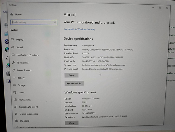 15000 พร้อมส่ง ขาย Microsoft Surface Pro7 I5 Ram 8GB Rom 128GB Silver แท็บเล็ต และคอมพิวเตอร์