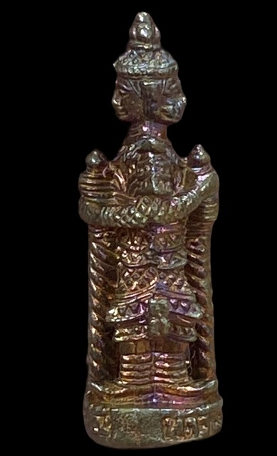 รูปหล่อลอยองค์ ท้าวเวสสุวรรณ 2 หน้า ปีพ.ศ. 2545 วัดจุฬามณี สมุทรสงคราม