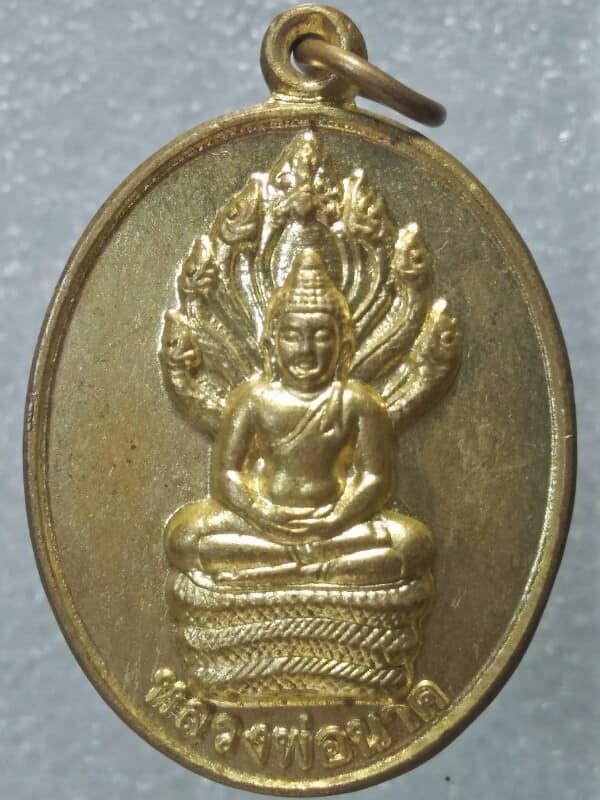 เหรียญหลวงพ่อนาค วัดปากดง อ. เดิมบาง นางบวช สุพรรณบุรี 