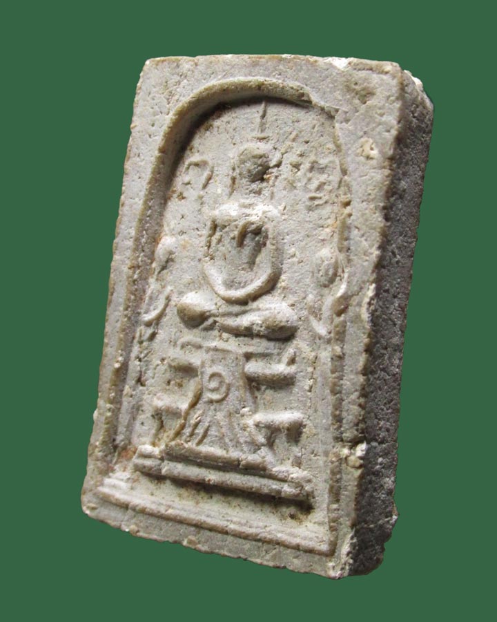 พระสมเด็จ กรุวัดราชประดิษฐ์ พิมพ์โมคคัลลาน์พระสารีบุตร ฐานผ้าทิพย์ หลังยันต์