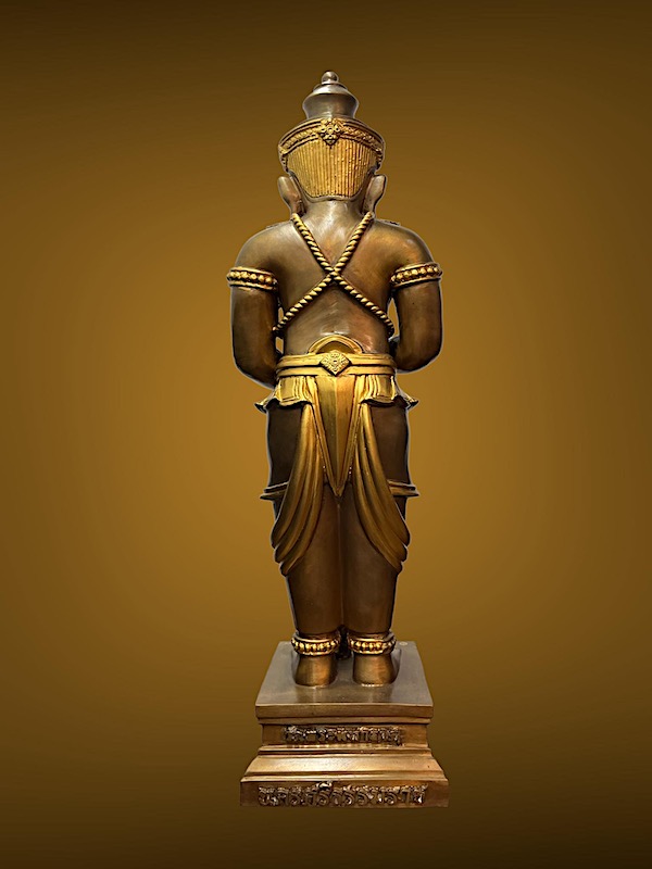 ท้าวเวสสุวรรณ บารมีประทานทรัพย์ เนื้อสำริดปัดทอง วัดพระบรมธาตุ นครศรีธรรมราช