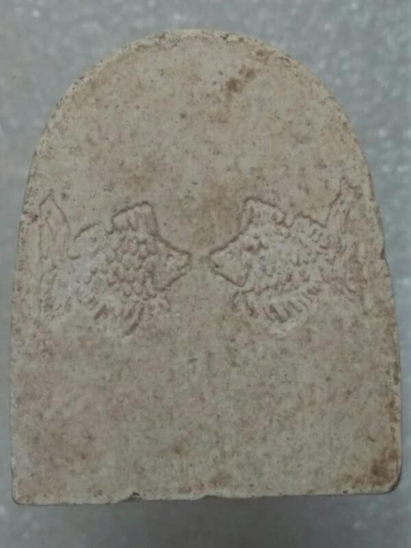 พระผงพระสิวลี หลังปลาคู่ 