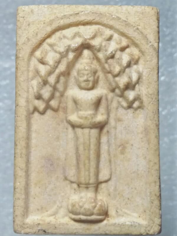 พระผงวัดหนองโปร่ง หลังยันต์ห้า พระพุทธบาท สระบุรี 