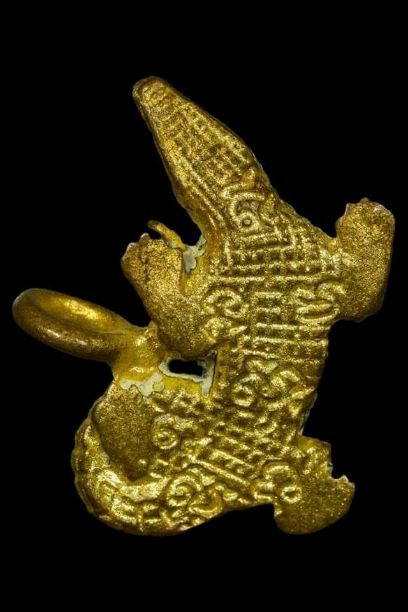 จระเข้จันทร์เพ็ญ(ศรนารายณ์) หลวงพ่อสนิทวัดลำบัวลอย พิมพ์ใหญ่ สวยๆ