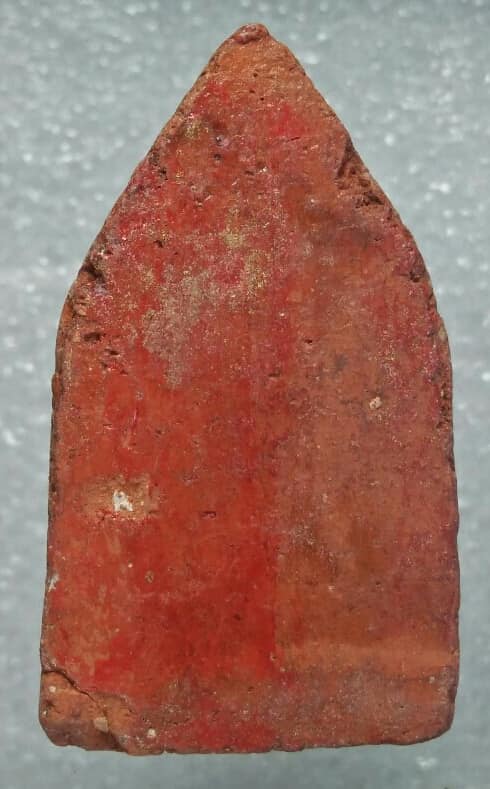 พระขุนแผน เนื้อดินเผา หลังเรียบ 