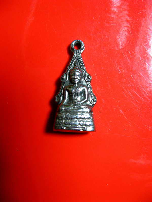 K1907 พระพุทธชินราชลอยองค์ ก้นอุดกริ่ง วัดเขาสำเภาทอง หลวงปู่ทิมปลุกเสกปี 18 สวยๆ เนื้อทองแดงกะไหล่เ