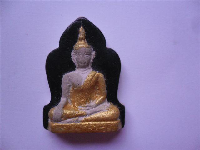 K1921 พระผงพระเจ้าตนหลวงพะเยารุ่นแรกปี 2500 หลังปีชวดลงรักปิดทองสร้างน้อยแจกกรรมการนิยมสุดในชุด 12 ร