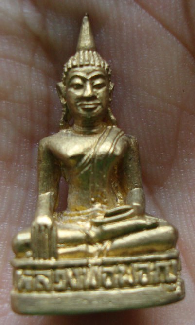 K2171รูปหล่อกริ่ง หลวงพ่อมอญ วัดแกลงบน จ.ระยอง ปี35 กล่องเดิม