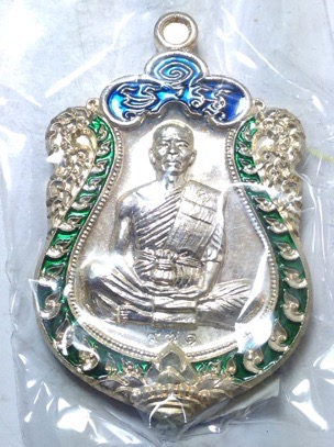 K2188หลวงพ่อคูณ EOD กะไหล่เงินลงยา เสมาเต็มองค์ 971 สวยงามสุดขีดซีลเดิม แยกชุดกรรมการ ไม่มีกล่องครับ