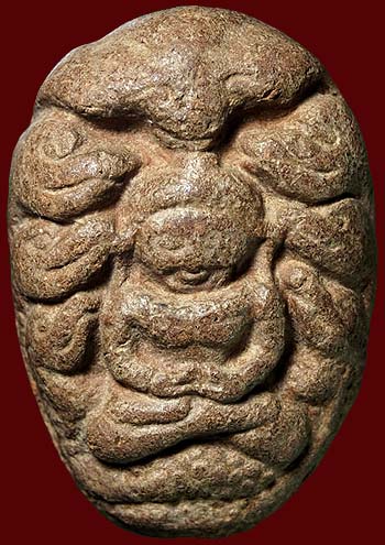 *นาคปรก เนื้อดินเผา หลวงพ่อปี วัดพิหารแดง สุพรรณบุรี ปี๒๔๙๖*