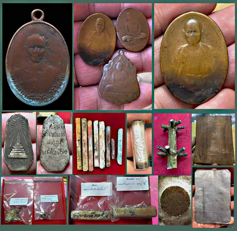 ล็อคเก็ตครูบาเจ้าศรีวิชัย รุ่น มหาบารมีปี65 เนื้อสัมฤทธิ์โบราณ........เคาะเดียวแดง            