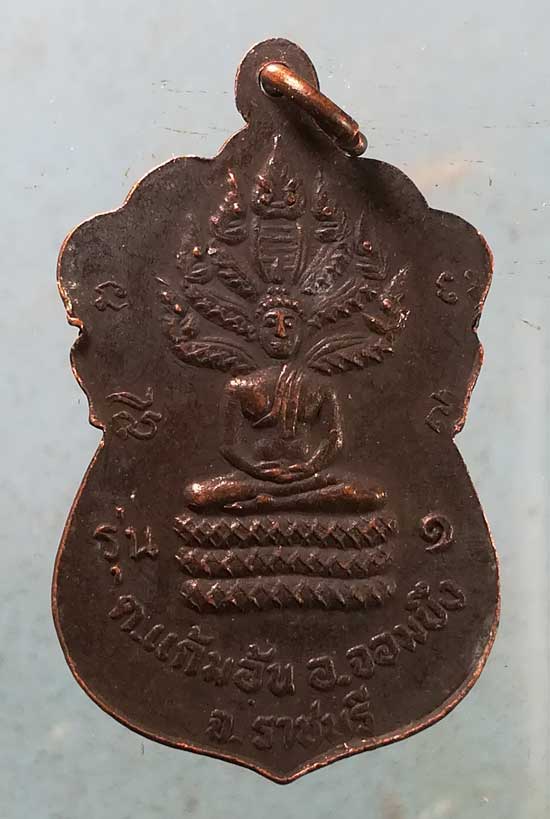 เหรียญรุ่น1 พระอธิการบัว วัดเขาแดน ราชบุรี