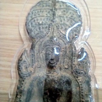 พระร่วงยืน ซุ้มร่มโพธิ์ กรุวัดราชบูรณะ อยุธยา เนื้อชินเงิน สวยเดิมๆ ปรอทเต็มๆ