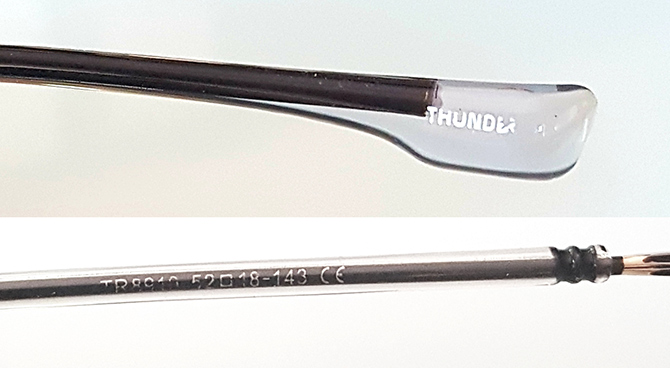แว่นตากรองแสงฟ้า THUNDER แท้ ของใหม่ ดีไซน์สวย ราคาที่ญี่ปุ่น 9,800 เยน ก็ประมาณ 2,400 บาทไทย