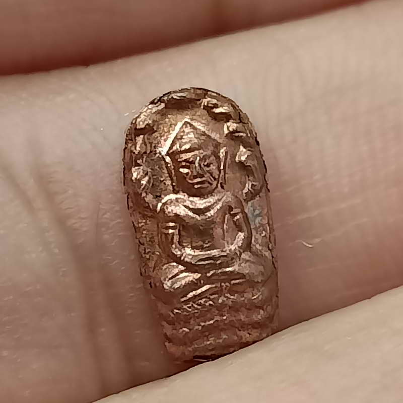 A1 พระนาคปรกใบมะขาม รุ่นแรก ปลุกเสก 9 วัน 9 คืน หลวงพ่อรัตน์ วัดป่าหวาย จ.ระยอง ปี 2559 เนื้อทองแดง