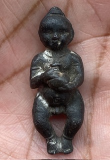 กุมารทองหลวงพ่อกวย ปี21 เนื้อตะกั่วเก่าอาบทองแดง