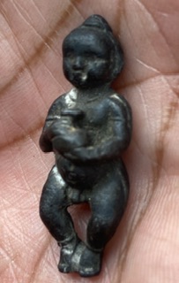 กุมารทองหลวงพ่อกวย ปี21 เนื้อตะกั่วเก่าอาบทองแดง