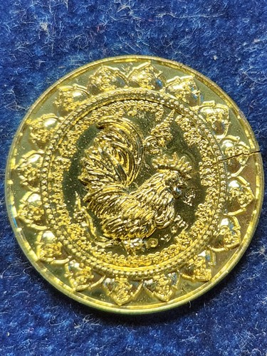 วัดถ้ำพรหมสวัสดิ์ จ.ลพบุรี  เหรียญพญาไก่ฟ้าเรียกทรัพย์ รุ่น อายุวัฒนมงคล ปี 55 หลวง ปู่สรวงเนื้อทองเ